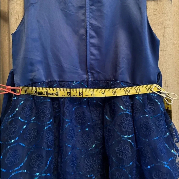 No brand Royal Blue Girls Formal Dress. Fits First /Second Grade Girl. “160”. - Picture 8 of 12